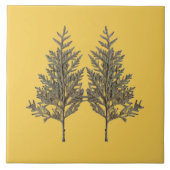 Textural Treasures of Winter on Ceramic Tile - D2 Tegeltje (Voorkant)