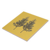 Textural Treasures of Winter on Ceramic Tile - D2 Tegeltje (Zijkant)