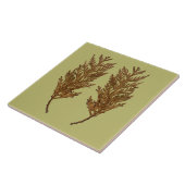 Textural Treasures of Winter on Ceramic Tile - D3 Tegeltje (Zijkant)