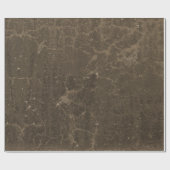 Texture Brown Grunge  Antiek Rustic Cadeaupapier (Vlak)