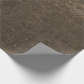Texture Brown Grunge  Antiek Rustic Cadeaupapier (Hoek)
