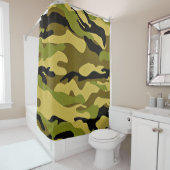Texture camouflage soldier surface douchegordijn (In situ)