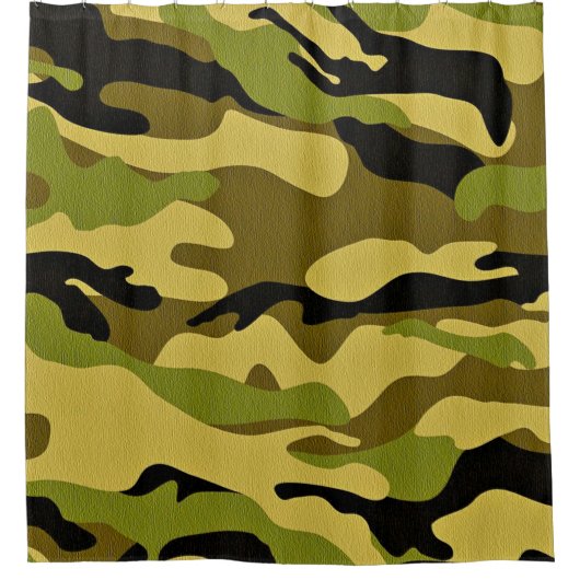 Texture camouflage soldier surface douchegordijn (Voorkant)
