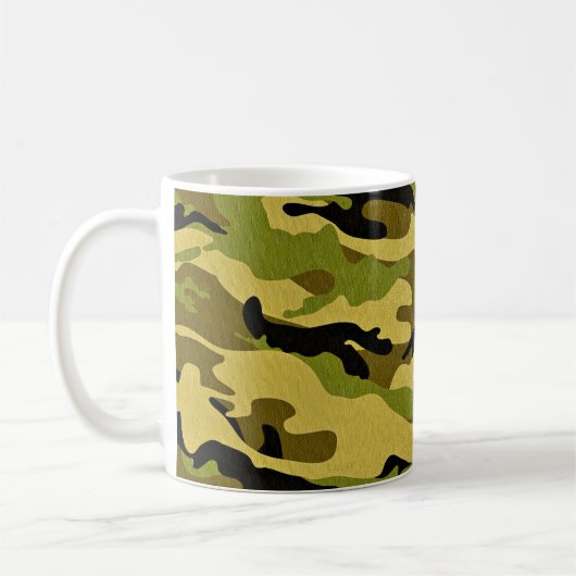 Texture camouflage soldier surface koffiemok (Links)