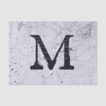 Texture Grey Farmhouse Rustic  Monogram