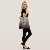 Texture grunge distress fracture tote bag (Op model)