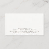 Texture Grunge Wood Sketched Pattern Visitekaartje (Achterkant)