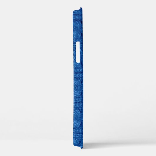 Texture knitting. Blue pullover. Pattern fabric ma Case-Mate iPhone Case (Achterkant / Rechts)