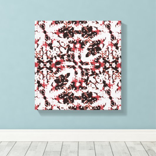 Texture Mosaic Abstract Design Canvas Afdruk (Insitu (Houten vloer))