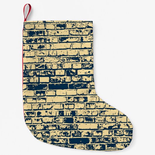 Texture of a brick wall. Elegant wallpaper design. Kleine Kerstsok (Voorkant)