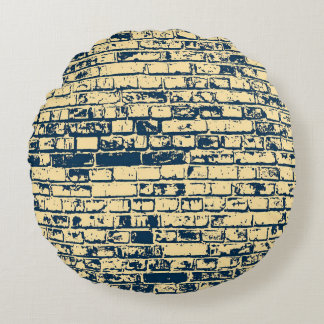 Texture of a brick wall. Elegant wallpaper design. Rond Kussen