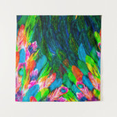 texture of silk fabric. background. colorful fairy wandkleed (Voorkant (horizontaal))