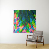 texture of silk fabric. background. colorful fairy wandkleed (In Situ (horizontaal))