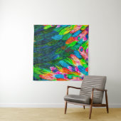 texture of silk fabric. background. colorful fairy wandkleed (In situ)