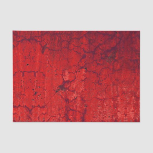 Texture Red Rustic  Antiek Grunge Tissuepapier (Voorkant)