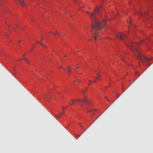 Texture Red Rustic  Antiek Grunge Tissuepapier (Detail)