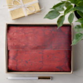Texture Red Rustic  Antiek Grunge Tissuepapier (Geschenk)