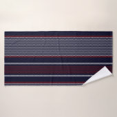 Texture stripe seamless pattern with navy blue, r badhanddoek (Badhanddoek)