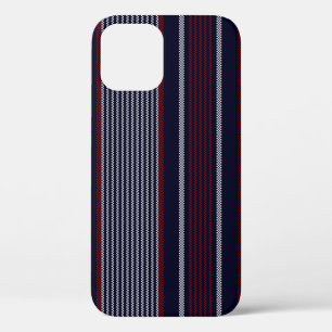 Texture stripe seamless pattern with navy blue, r Case-Mate iPhone case