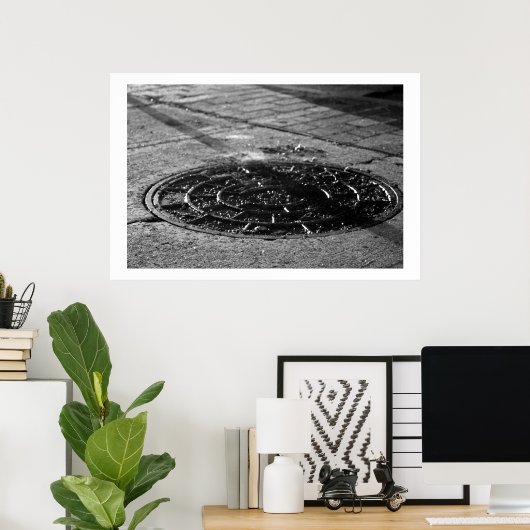 Texture Study of Night-time Sightwalk Poster (Thuiskantoor)