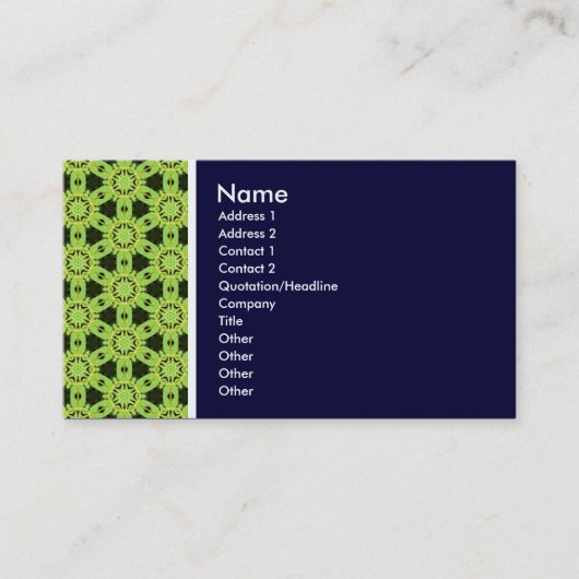 Texture Tone - Terrazzo 010 - Deep Navy Visitekaartje (Voorkant)