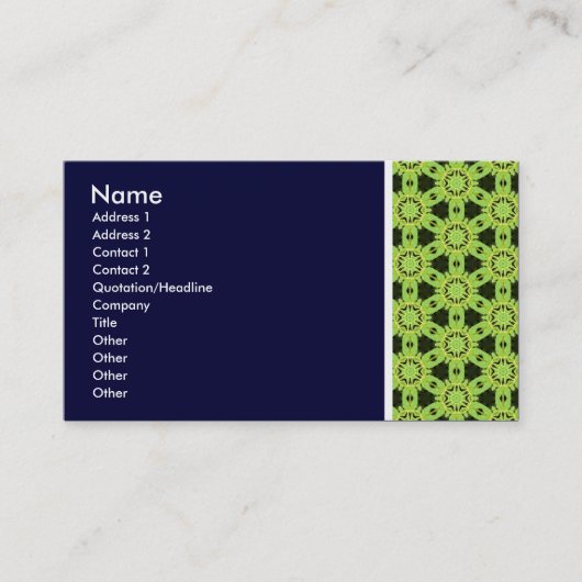 Texture Tone - Terrazzo 010 - Deep Navy Visitekaartje (Voorkant)