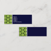 Texture Tone - Terrazzo Pattern 010 - Deep Navy Mini Visitekaartje (Voorkant / Achterkant)