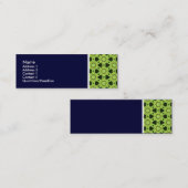 Texture Tone - Terrazzo Pattern 010 - Deep Navy Mini Visitekaartje (Voorkant / Achterkant)