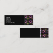 Texture Tone - Terrazzo Pattern 011 - Black Mini Visitekaartje (Voorkant / Achterkant)