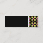 Texture Tone - Terrazzo Pattern 011 - Black Mini Visitekaartje (Achterkant)