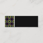 Texture Tone - Terrazzo Pattern 012 - Black Mini Visitekaartje (Achterkant)