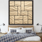Textured 3D Panels Wall Art Canvas Afdruk (Insitu (Slaapkamer))
