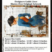 Textured Art, Elegant Lady in Blue EL4L Decoupage Tissuepapier