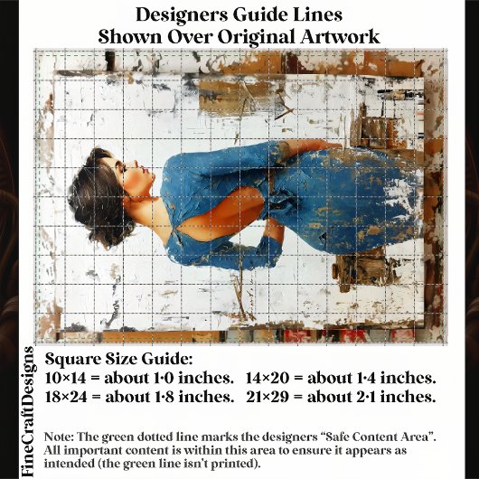 Textured Art, Elegant Lady in Blue EL4R Decoupage Tissuepapier