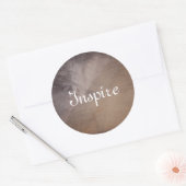 Textured background 4 ronde sticker (Envelop)