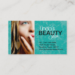 TEXTURED BEAUTY SALON VISITEKAARTJE AFSPRAKENKAARTJE