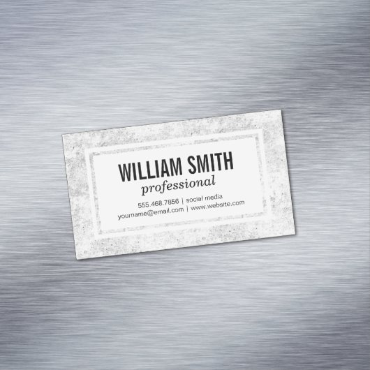 Textured Border Magnetisch Visitekaartje (Voorbeeld)
