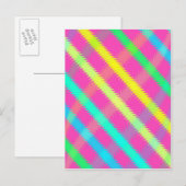 Textured Check Briefkaart (Voorkant / Achterkant)