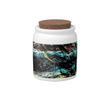 Textured dark Candy Jar, Abstracte textuurkunst