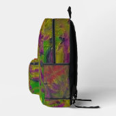 "Textured Florals" (Print Cut Sew Bag) Backpack Bedrukte Rugzak (Rechts)