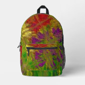 "Textured Florals" (Print Cut Sew Bag) Rugzak (Voorkant)