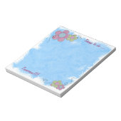 Textured Flowers Notitieblok (Linkerzijde)