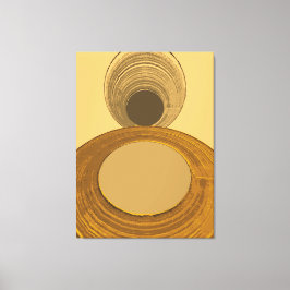 Textured Gold Abstract Geometric Contemporary Canvas Afdruk