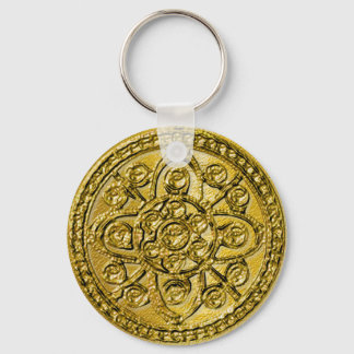 Textured Gold Filigree Sleutelhanger