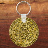 Textured Gold Filigree Sleutelhanger (Voorkant)
