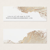 textured Gold folie Wedding Website Kaart (Voorkant /achterkant)