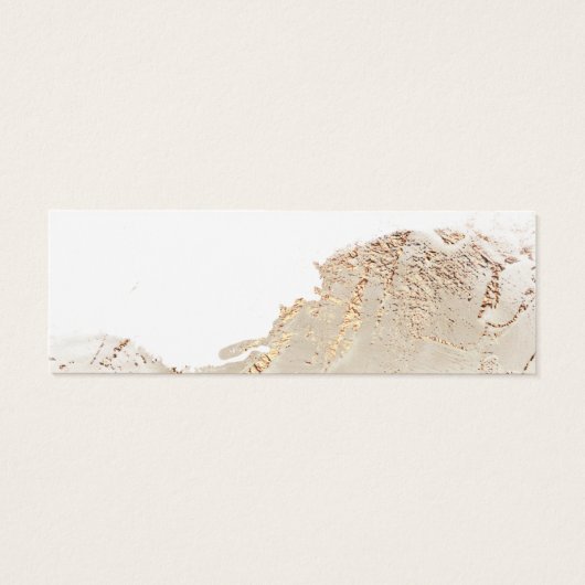 textured Gold folie Wedding Website Kaart (Achterkant)