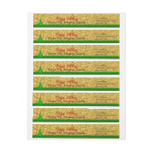 Textured Gold Prettige feestdagen Tree Return-adre (Vel)