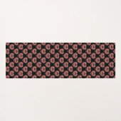 Textured Heart Flamingo Love - Custom Background Yogamat (Achterkant (horizontaal))