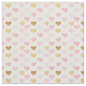 Textured Hearts Patterned Fabric Stof (Swatch)